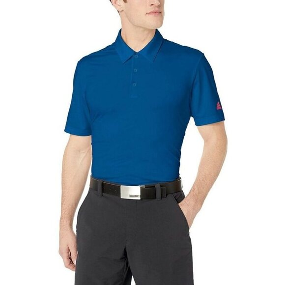 Adidas Golf Ultimate 2.0 Solid Short Sleeve Polo Shirt Mens Size XL Dark Marina - Picture 1 of 7